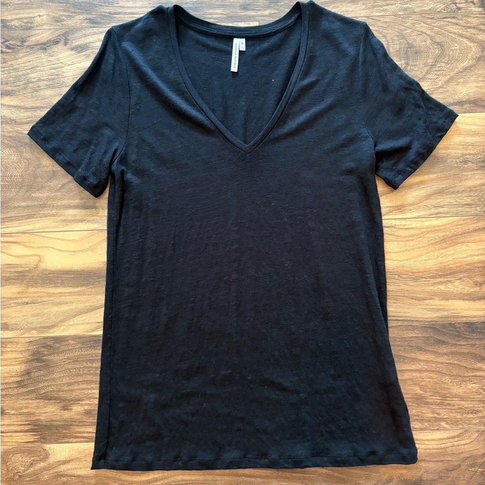 Banana Republic Black Fitted Short Sleeve Tee